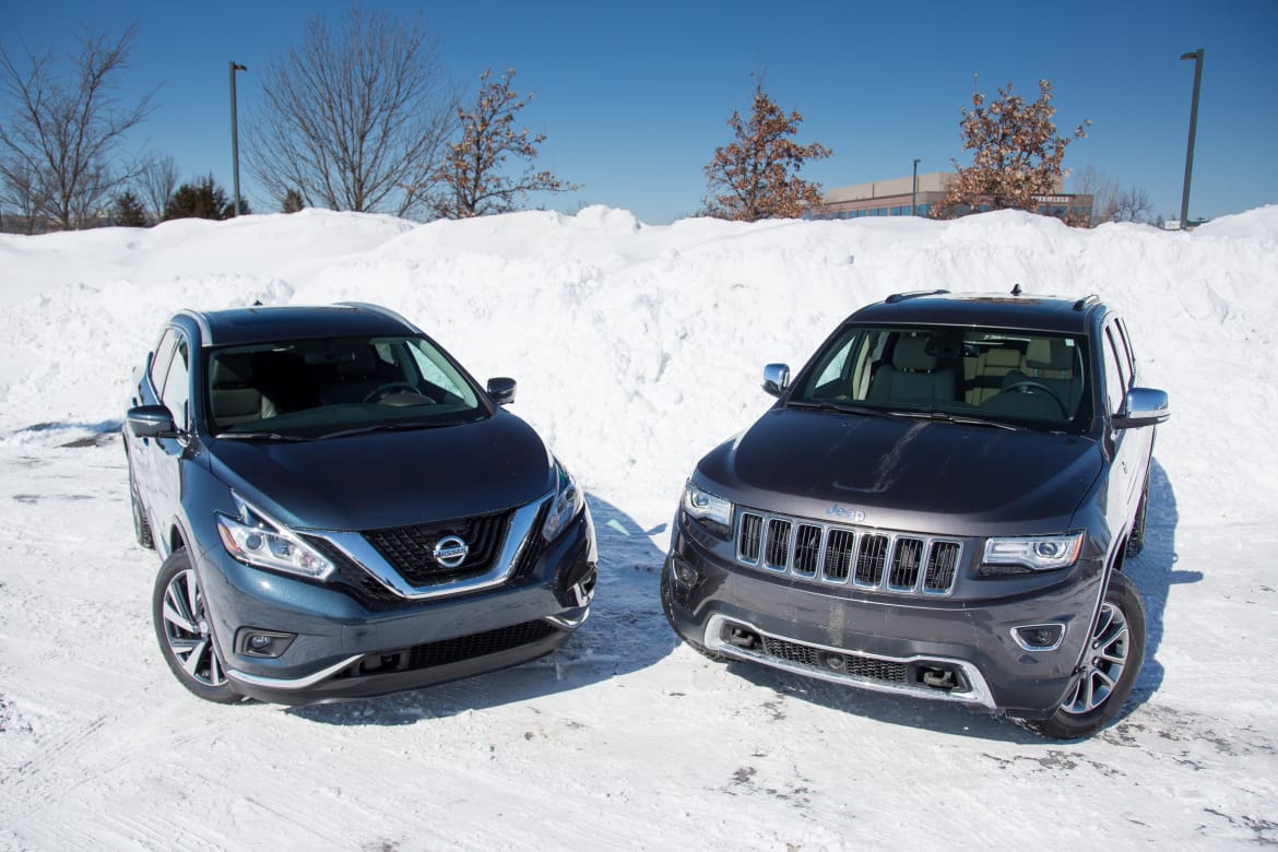 2015 Jeep Grand Cherokee Versus 2015 Nissan Murano News Cars Com