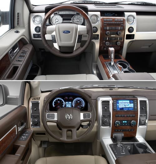 Ford Vs Dodge >> Auto Show Head To Head 2009 Dodge Ram Vs Ford F 150 News Ford Vs Dodge >> Auto Show Head To Head 2009 Dodge Ram Vs Ford F 150 News
